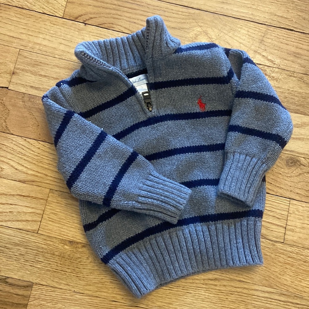 18m Ralph Lauren 1/4 zip sweater